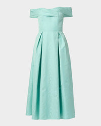 Shoshanna - June Pleated Off-shoulder Midi Dress
