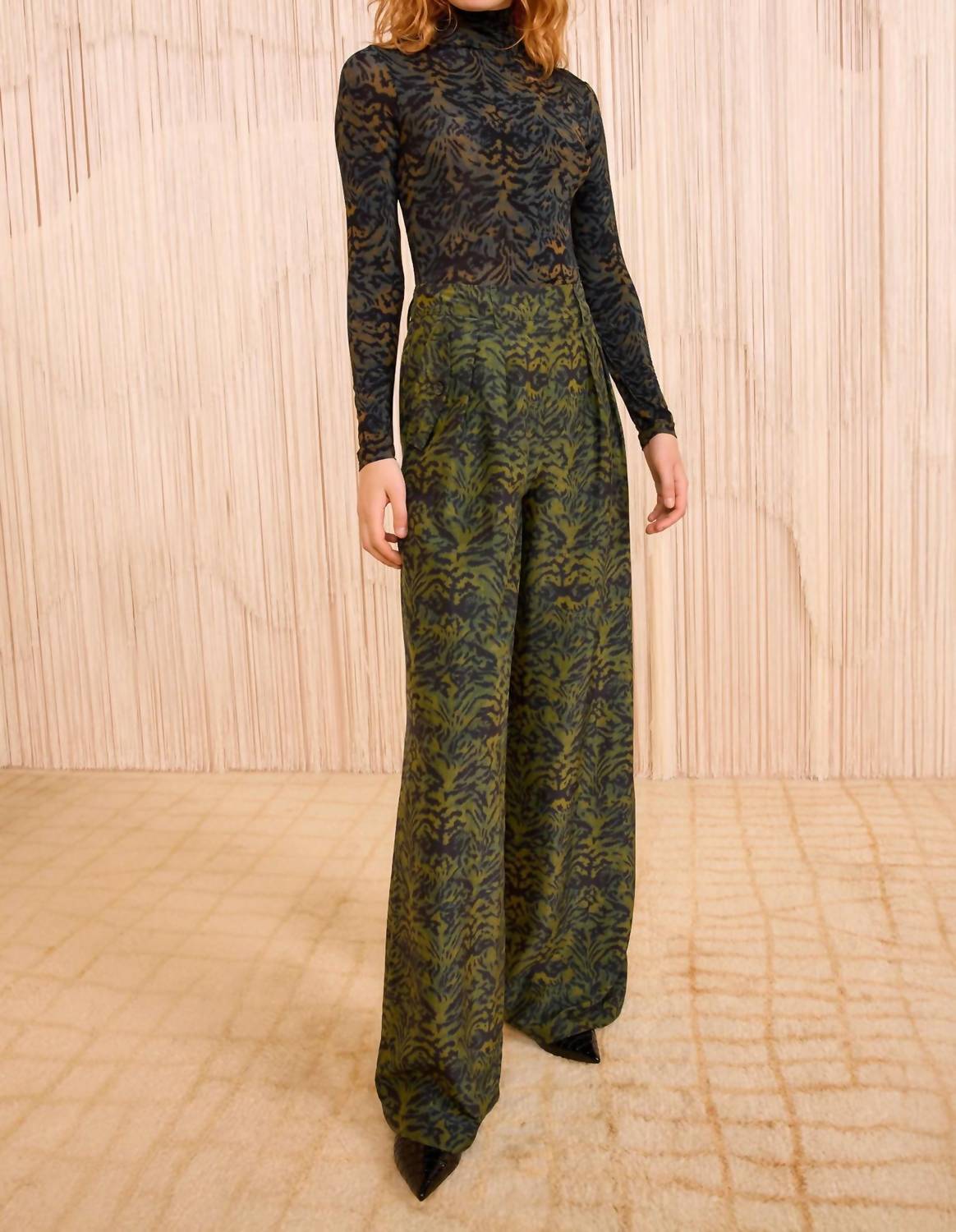 Ulla Johnson - Charlie Silk High Waist Wide Leg Pant