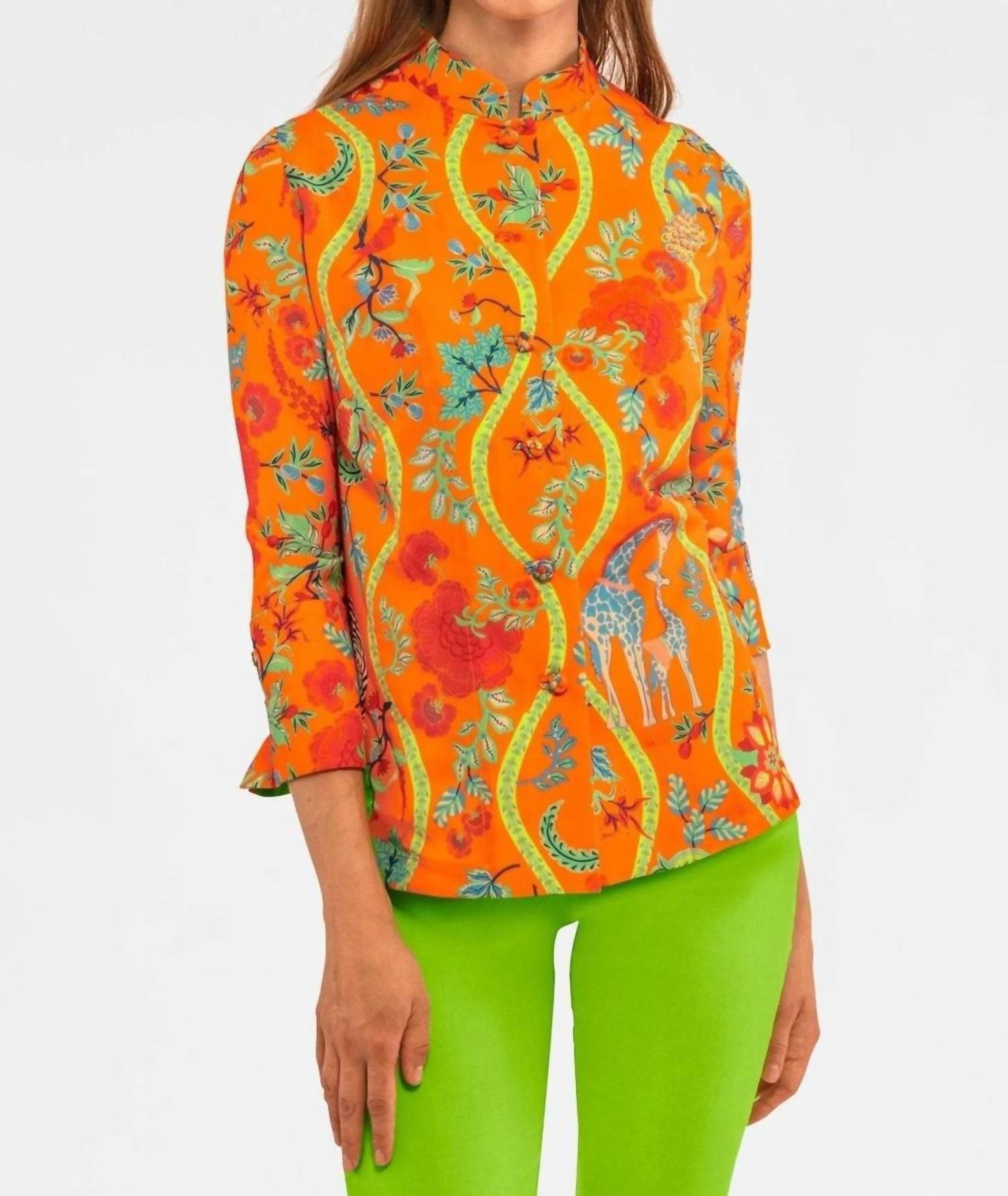Gretchen Scott - Forget Me Knot Jungle Symphony Top