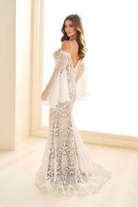Ellie Wilde - Lace Mermaid Evening Gown