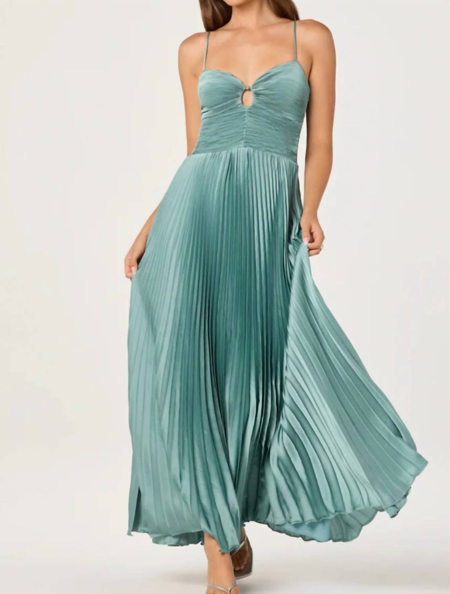 Astr - Alaia Pleated Maxi Dress
