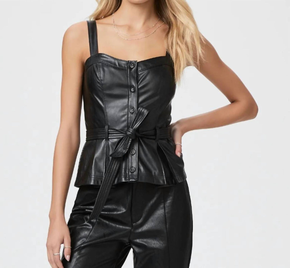 Paige - Indeya Pleated Peplum Top