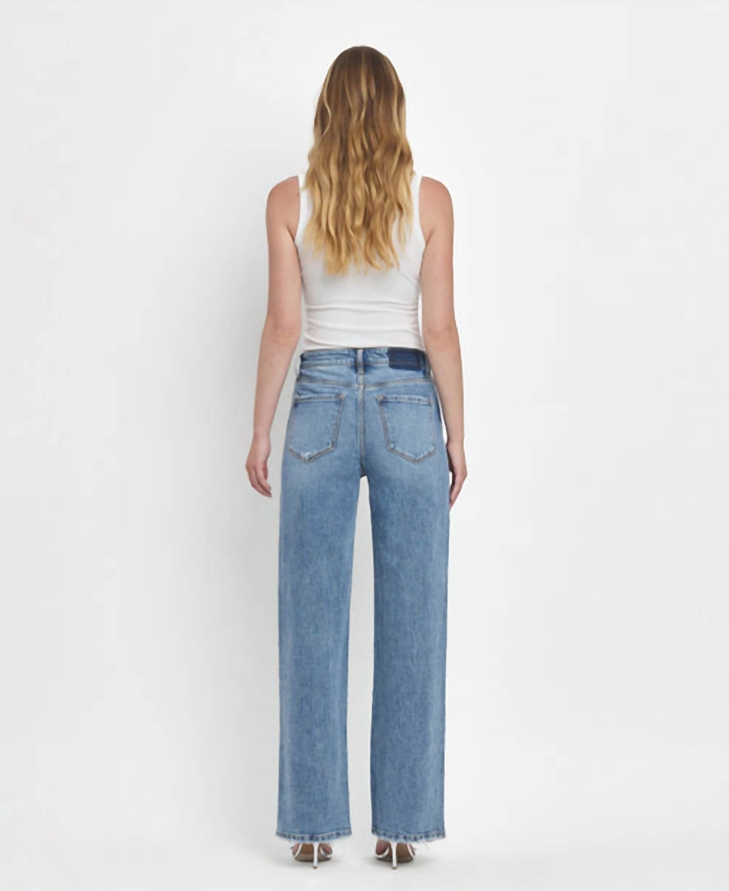 Vervet By Flying Monkey - 90's Super High Rise Wide Jeans