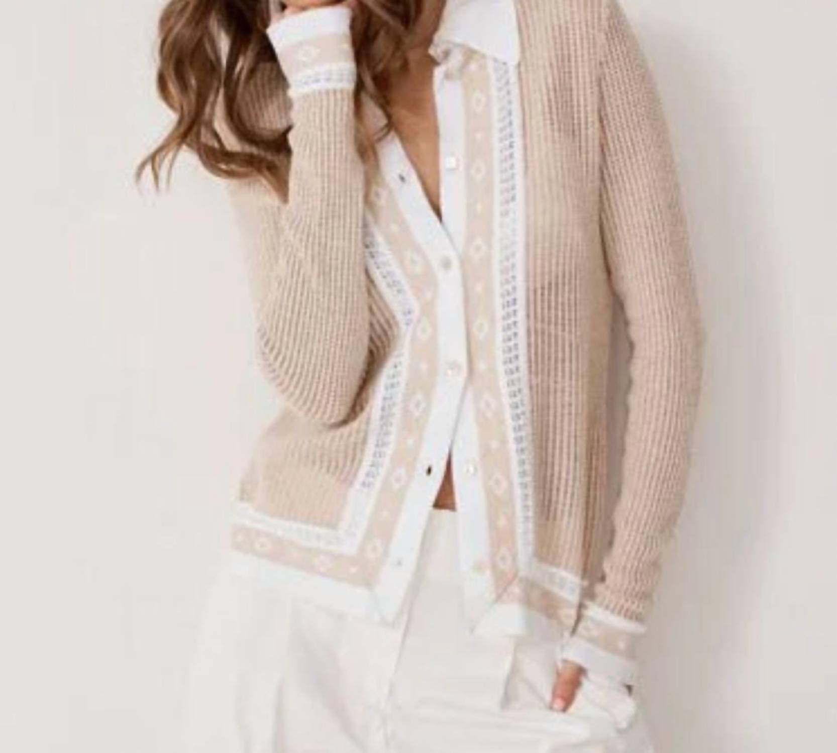 Autumn Cashmere - Jacquard Mesh Shirt