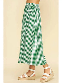 Pinch - Gingham Button Down Skirt