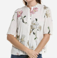 Vince - Pleated Wilted Peony Shirt
