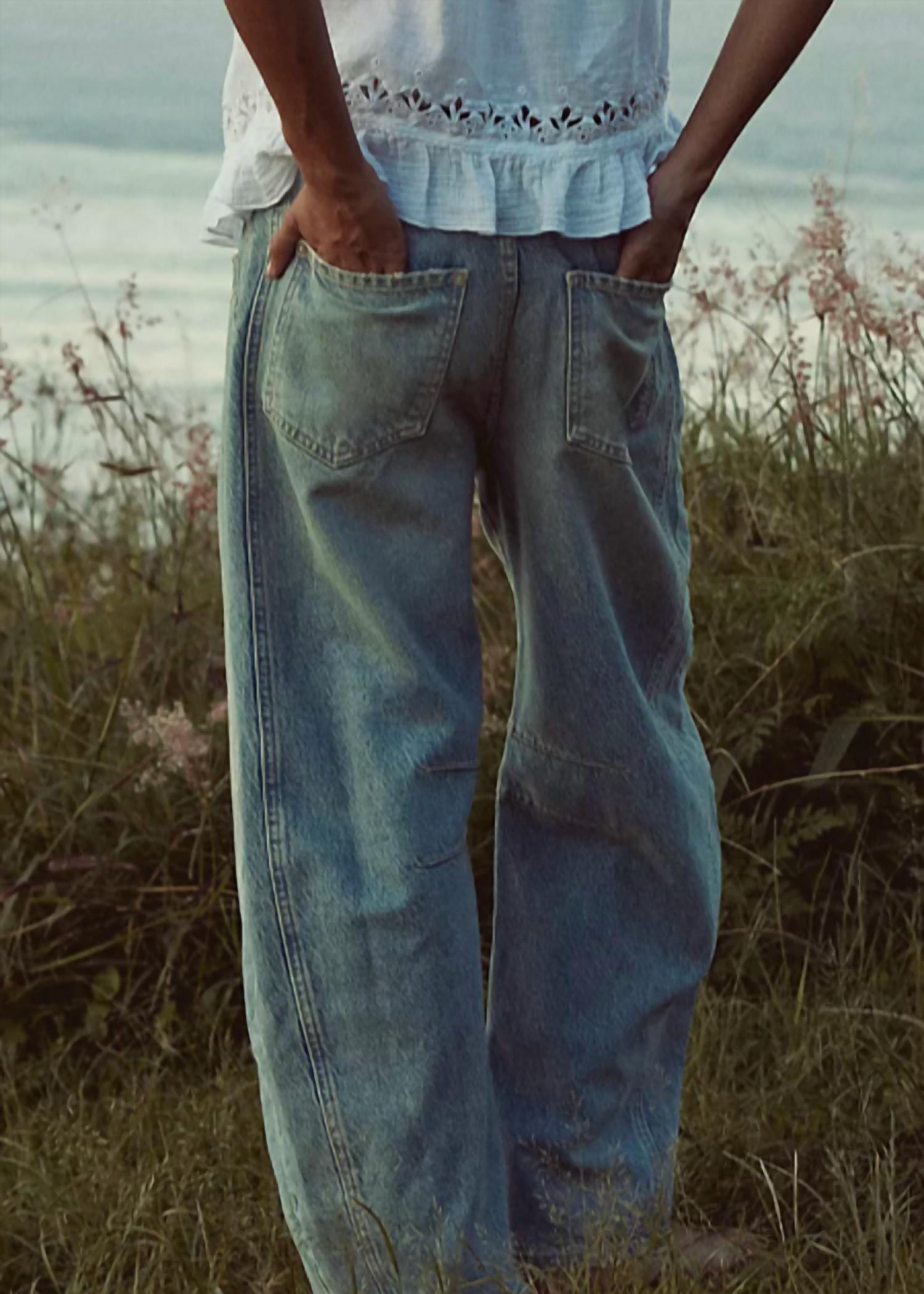 Free People - Good Luck Mid Rise Barrel Pants