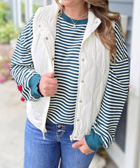 STACCATO Quilted Zip Up Vest in ivory - women's jacket - view 6