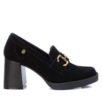 Xti - Women's Suede Heeled Loafers