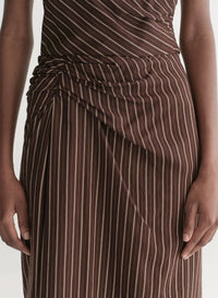 A.L.C. Jean Midi Skirt in ganache stripe - women's skirt - detail view