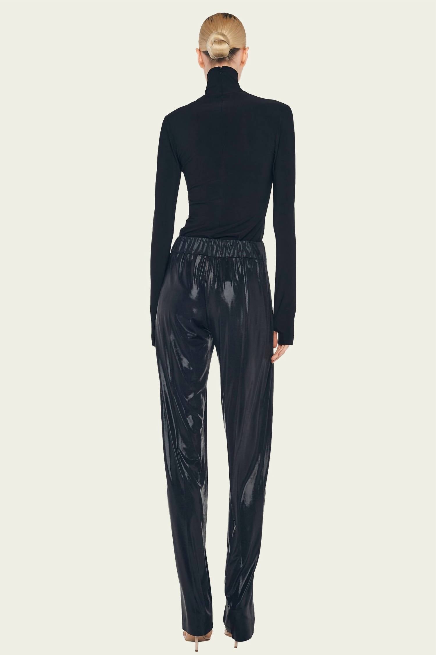 Norma Kamali - Low Rise Pleated Trouser