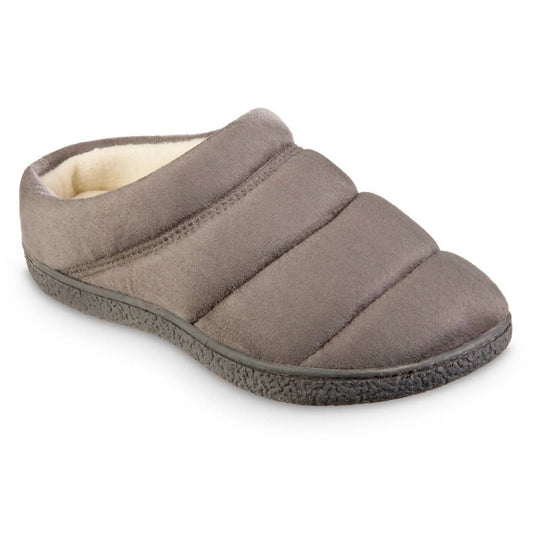 Isotoner - Women's Recycled Microsuede Puffer Clog Slipper