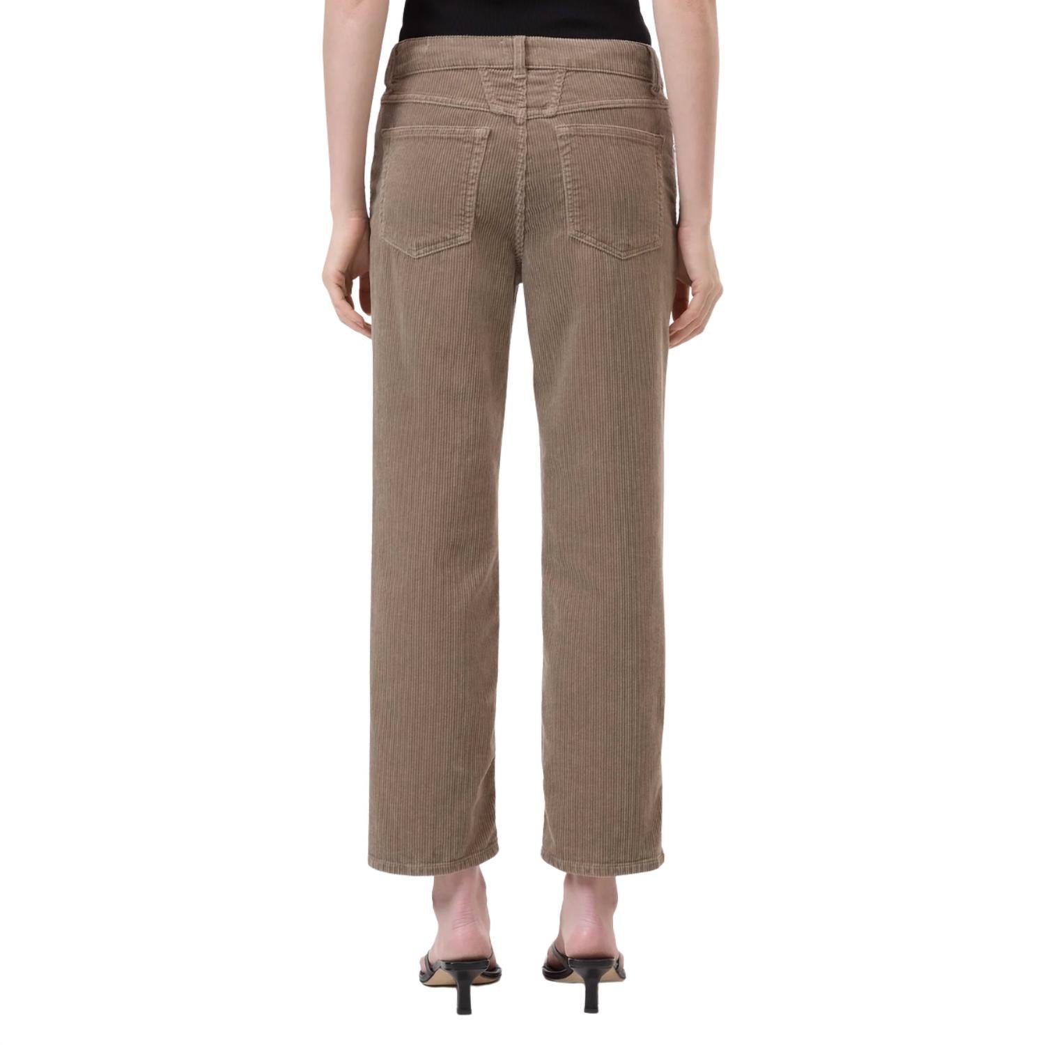CLOSED Milo Straight Leg Corduroy Pants in clay beige - women's jeans - alternate view