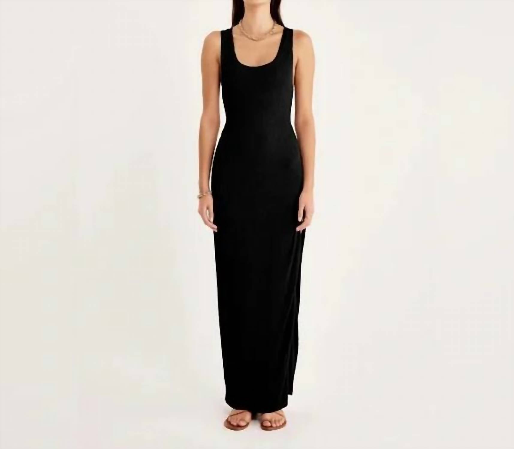 Rumer - Rosa Rib Maxi Cut Out Dress
