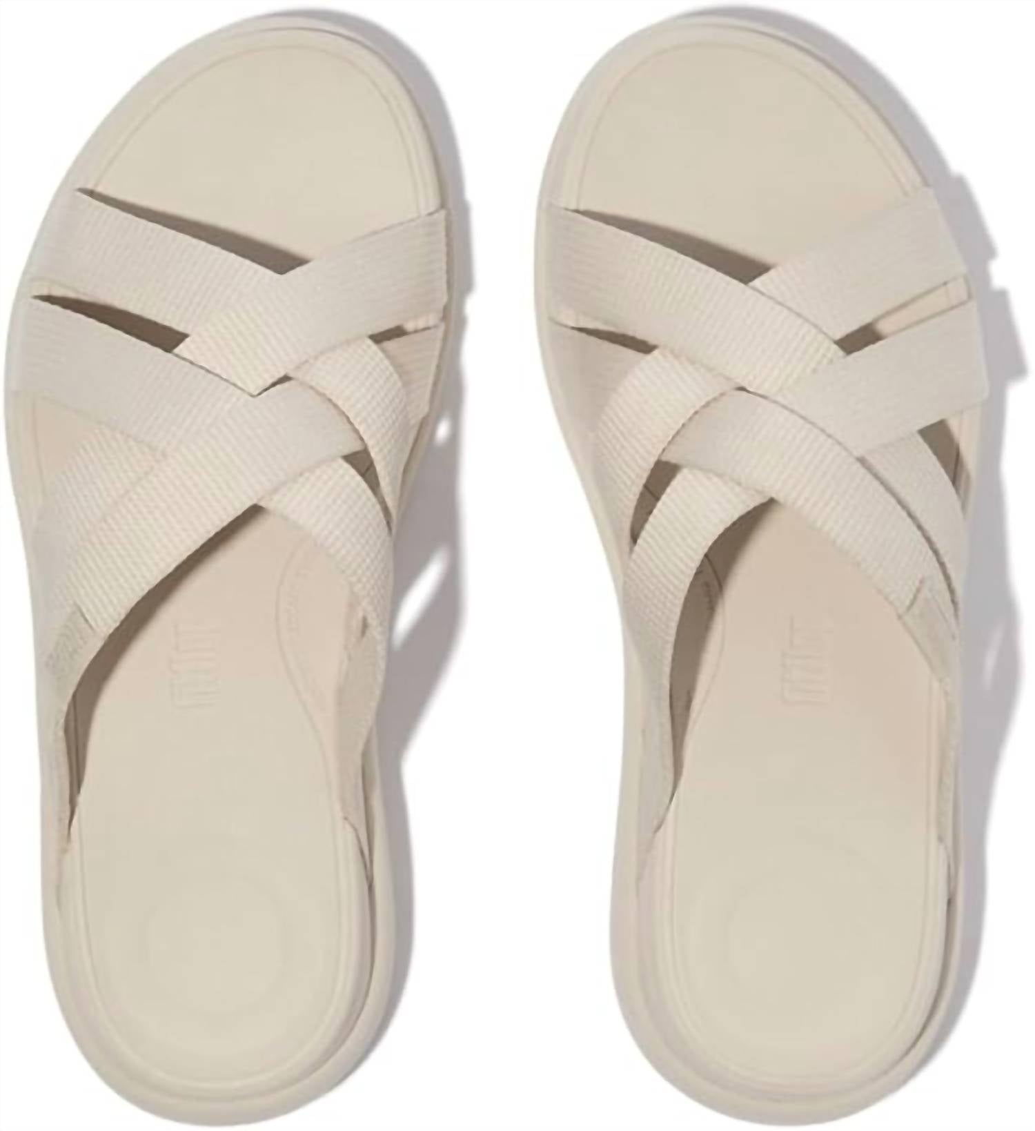 Fitflop - Women's F-mode Go Webbing Flatform Strappy Slides