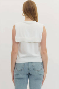 Entro - Casually Tied Knit Top