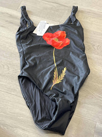 Aqua - Lisa Says Gah Printed One Piece Swimsuit