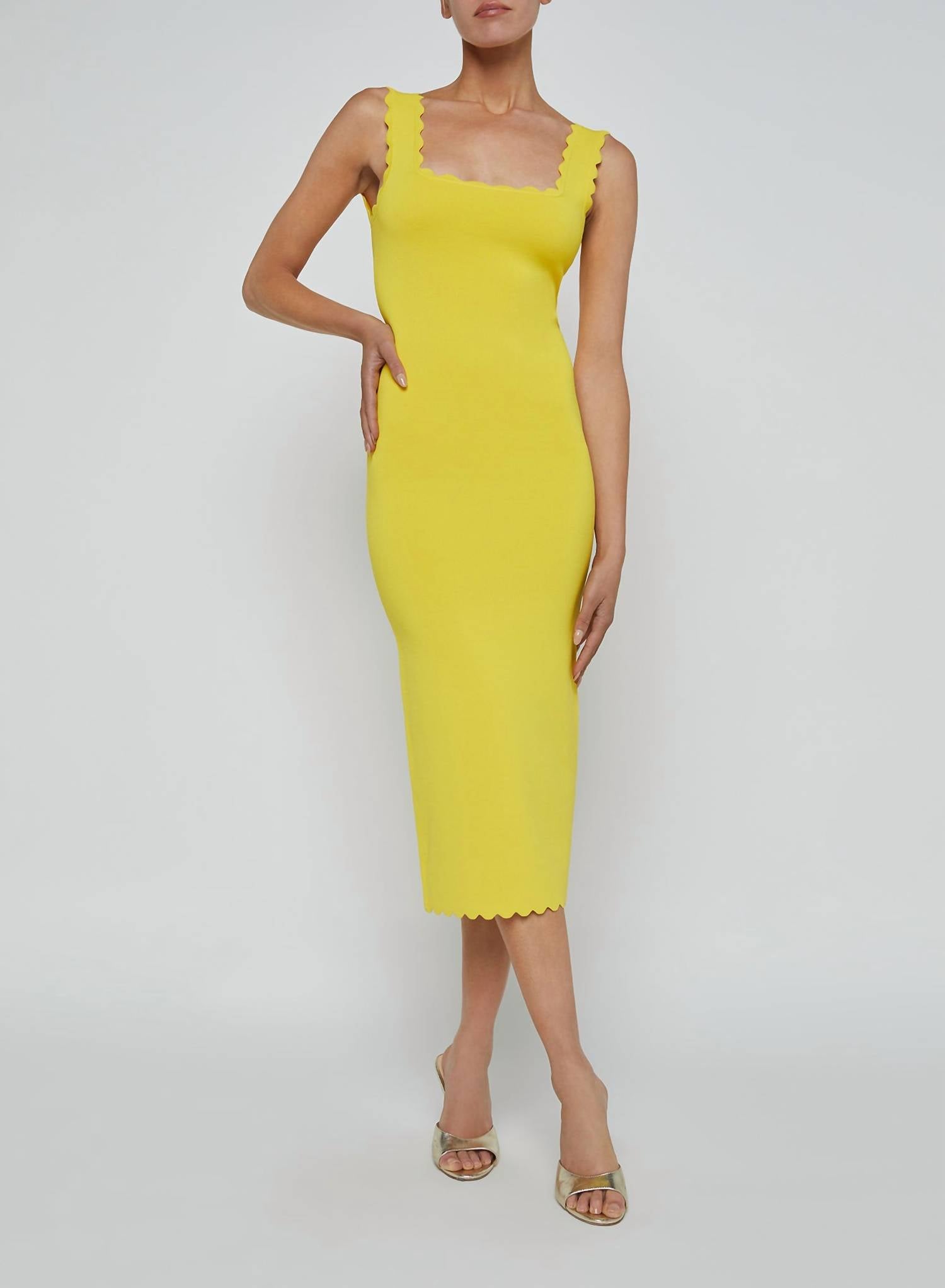 L'Agence - Romona Knit Midi Dress