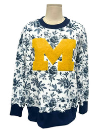 Brianna Cannon - Michigan Floral Toile Sweatshirt