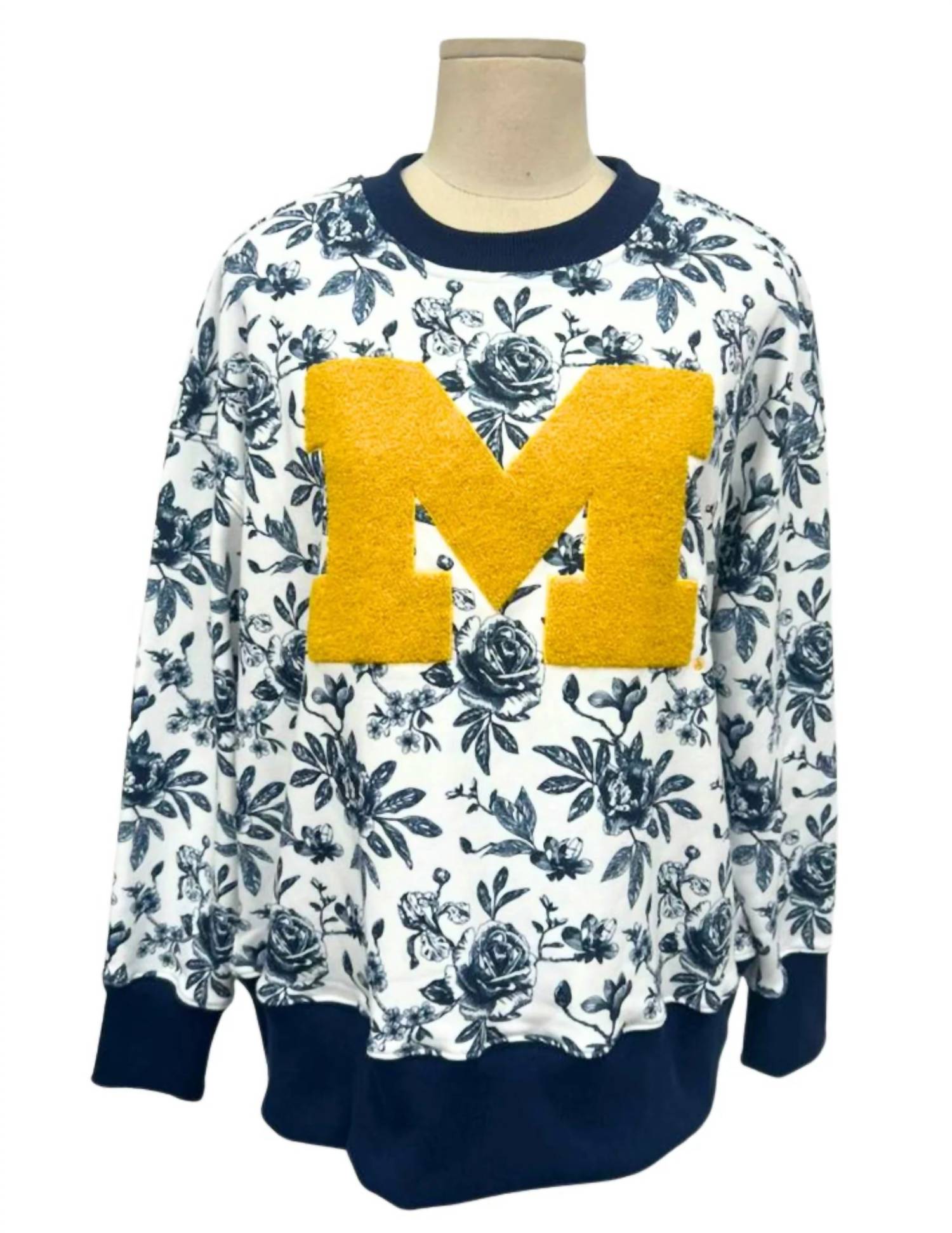 Brianna Cannon - Michigan Floral Toile Sweatshirt