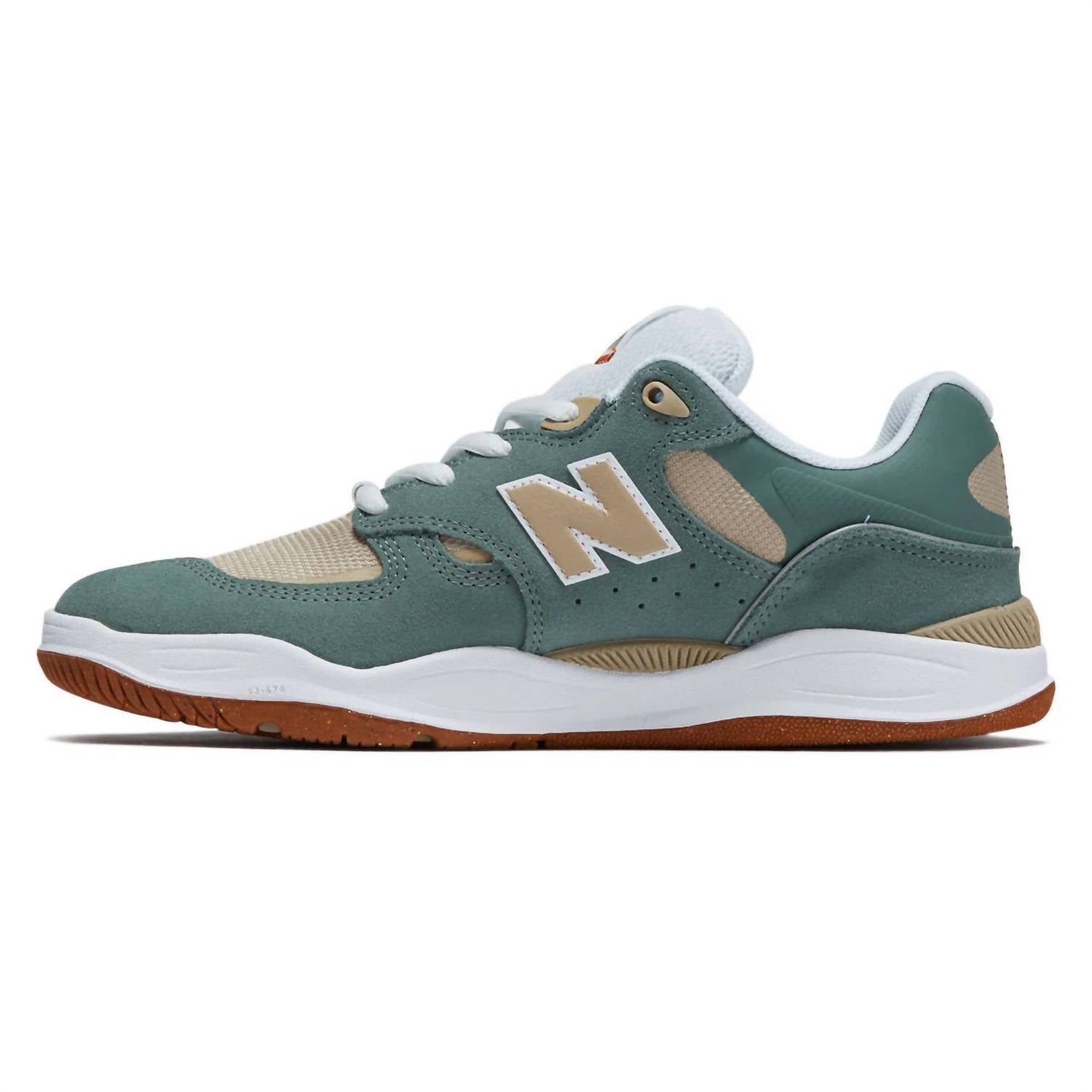 New Balance Men's Tiago Lemos 1010 Shoes in green beige - men's sneaker - detail view