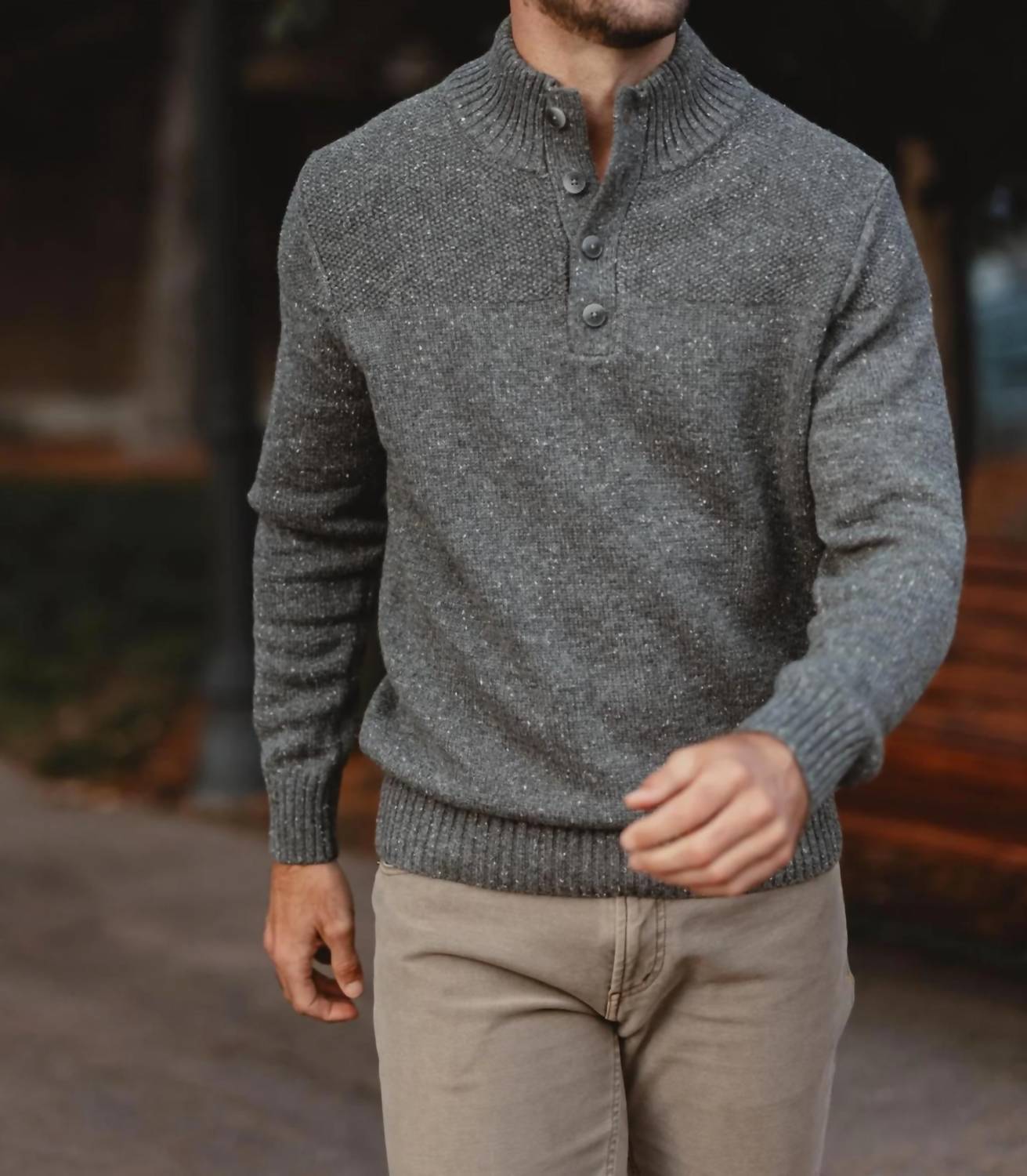 The Normal Brand - Men's Seawool Nep Popover Top