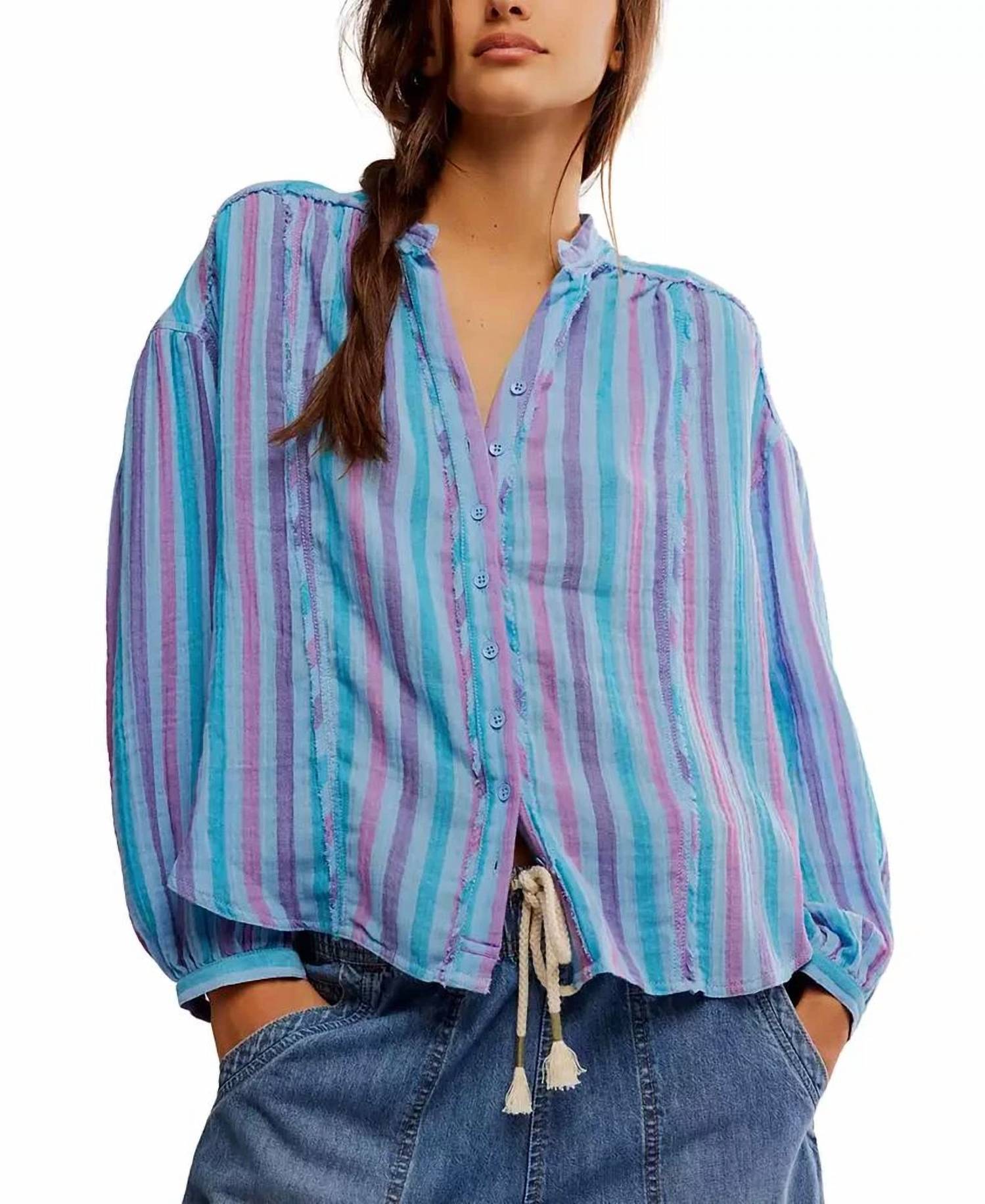 Free People - Triped Valley Double Cloth Shirt