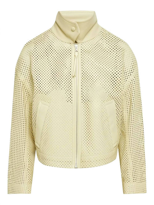 Salvatore Ferragamo - Women's Perforated Leather Jacket