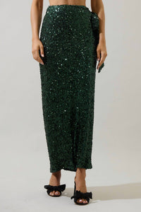 Sugarlips - Korina Sequin Wrap Maxi Skirt