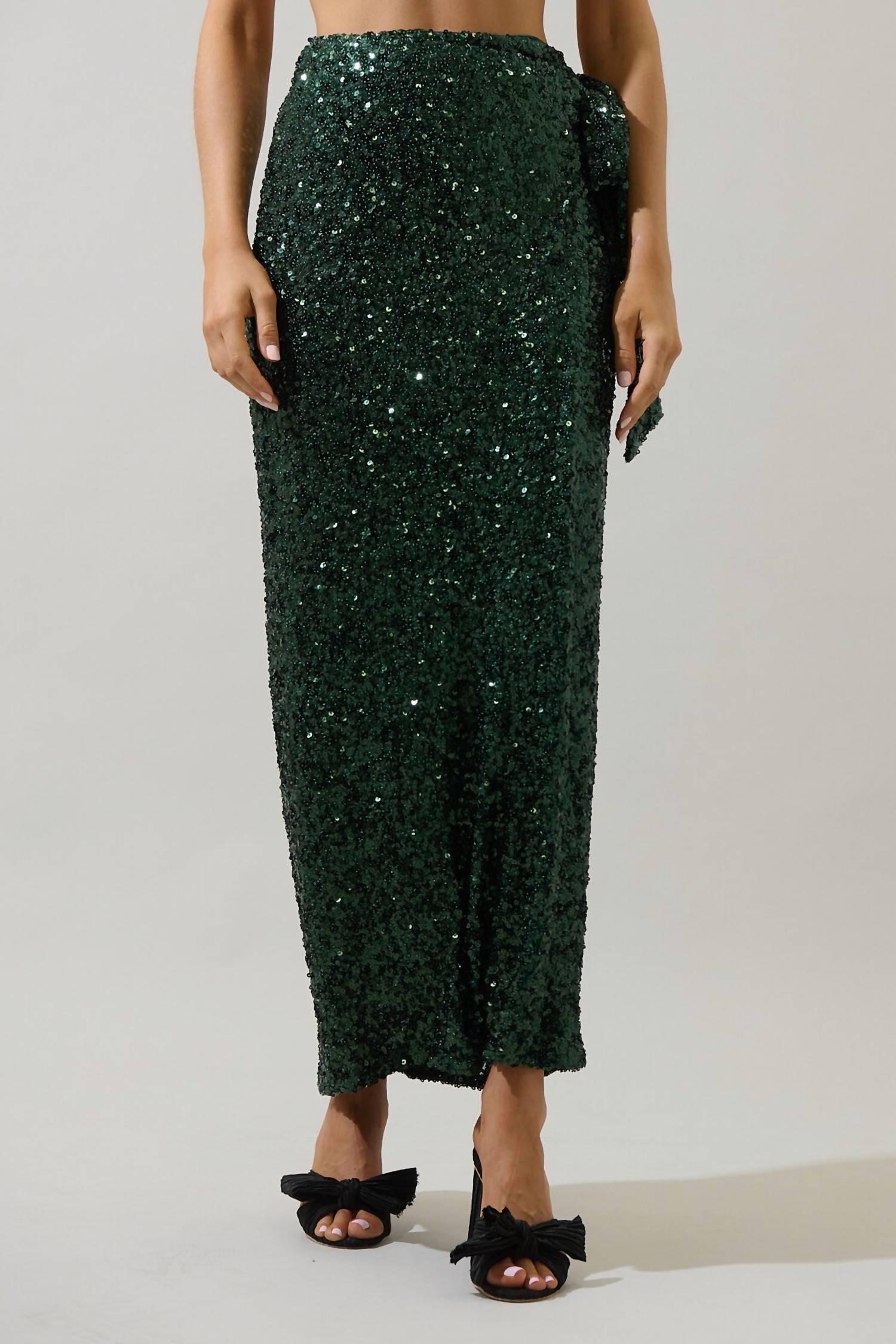 Sugarlips - Korina Sequin Wrap Maxi Skirt