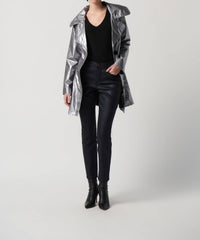 Joseph Ribkoff Metallic Double-breasted Jacket in silver - women's jacket - view 5