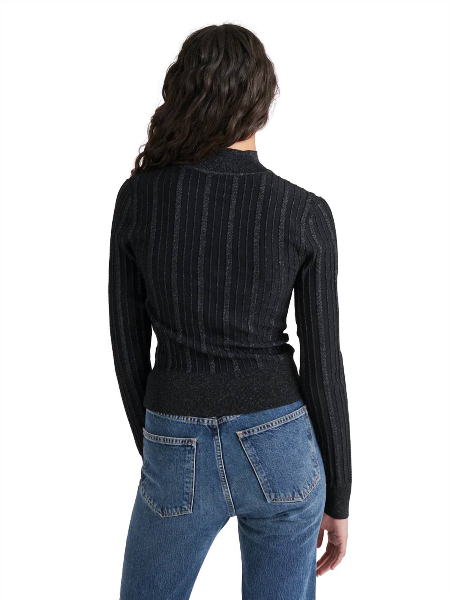 STEVE MADDEN Pamela Sweater in black - women's sweater - detail view
