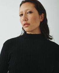 T.W.I.N. That’S What I Need - Pleated Mock Neck Sweater