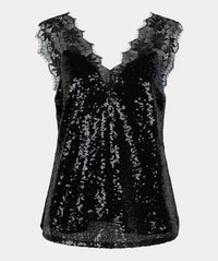 Esqualo - Women's Singlet Lace Top