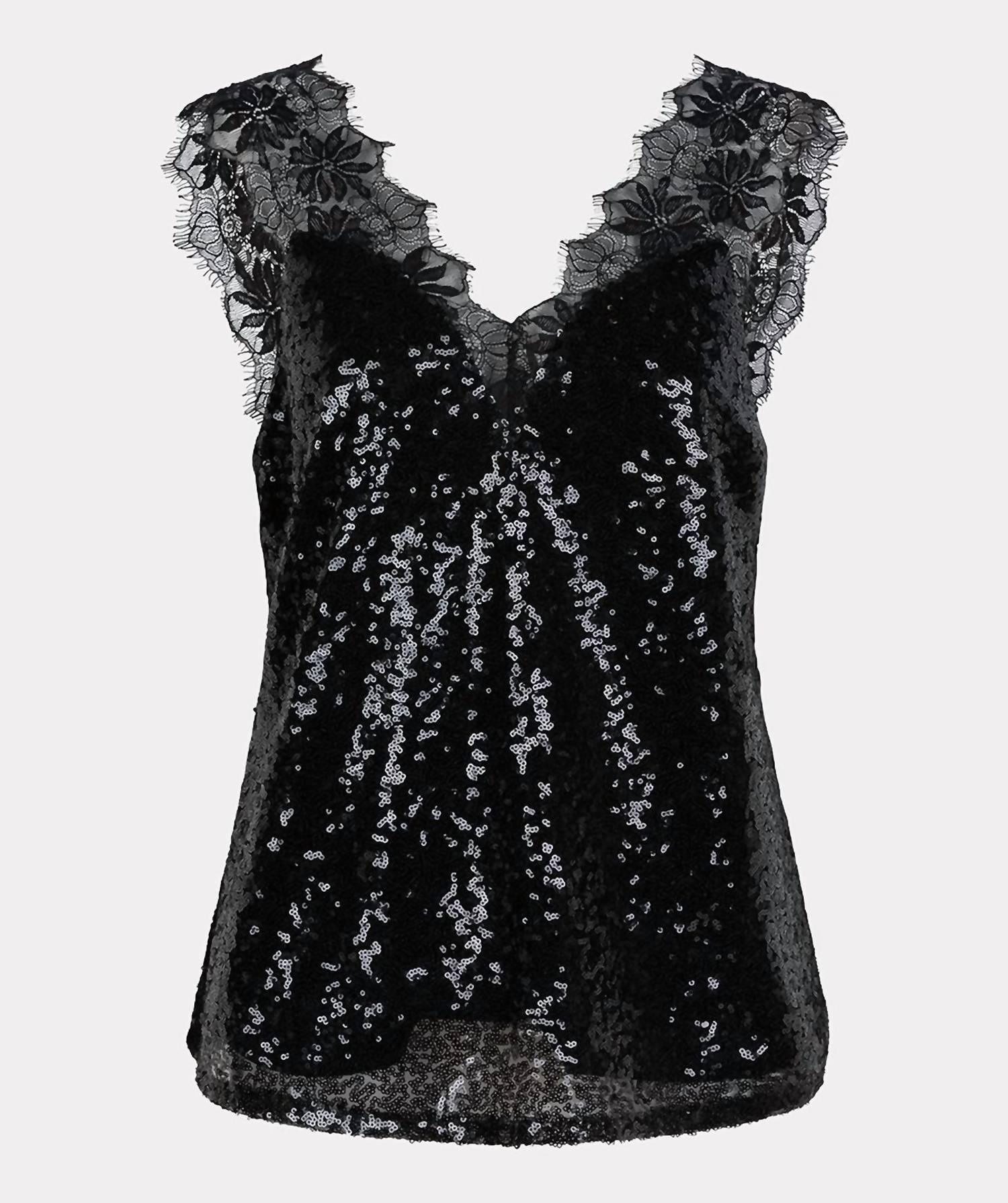 Esqualo - Women's Singlet Lace Top