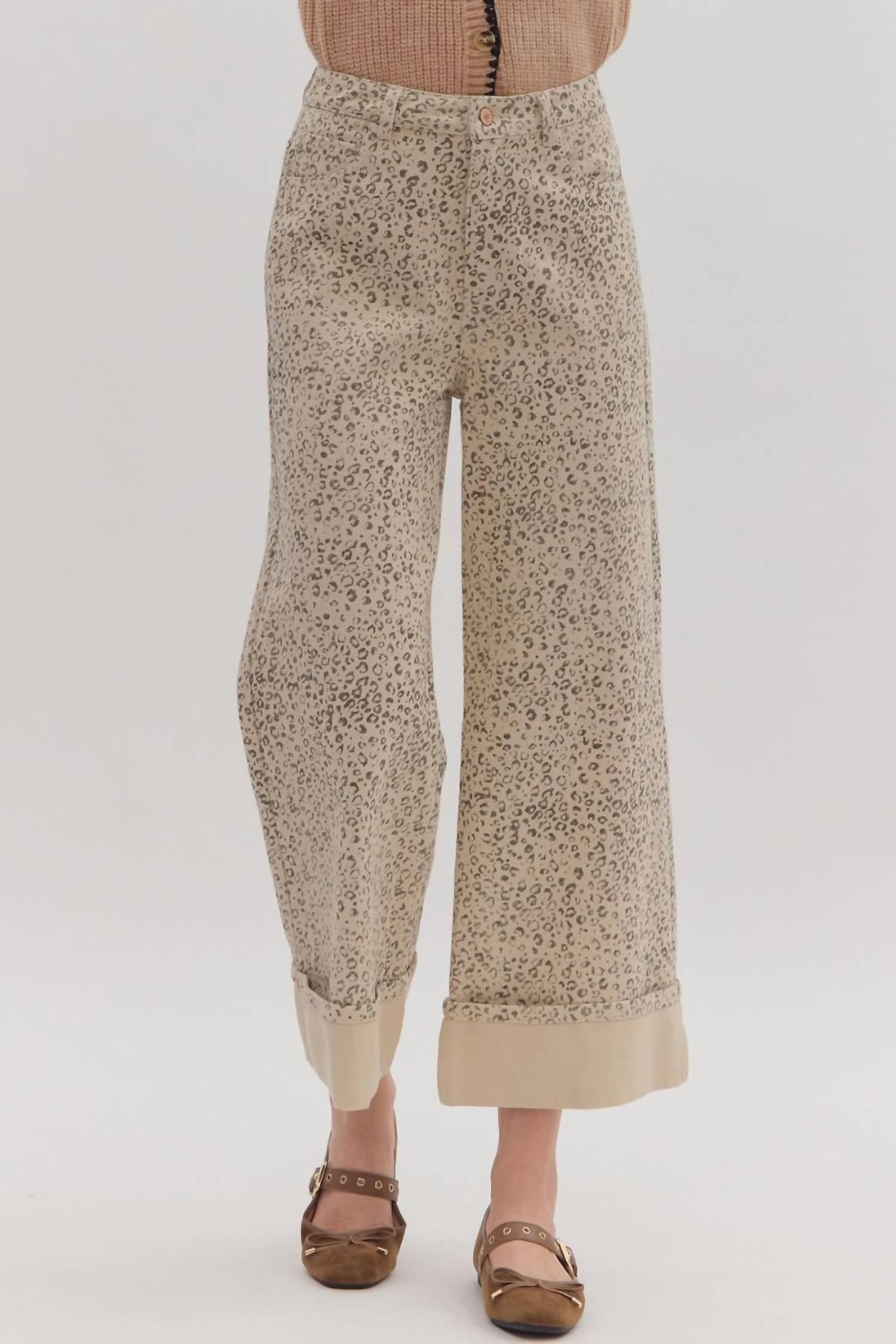 Entro - Cuffed Ankle Length Pants