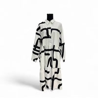 Mimoto - Women's Long Sleeve Abstract Dress