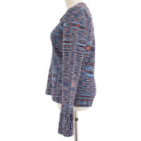 JONATHAN SIMKHAI WOMEN'S CAICOS SWEATER in blue multi - women's cardigan - view 5