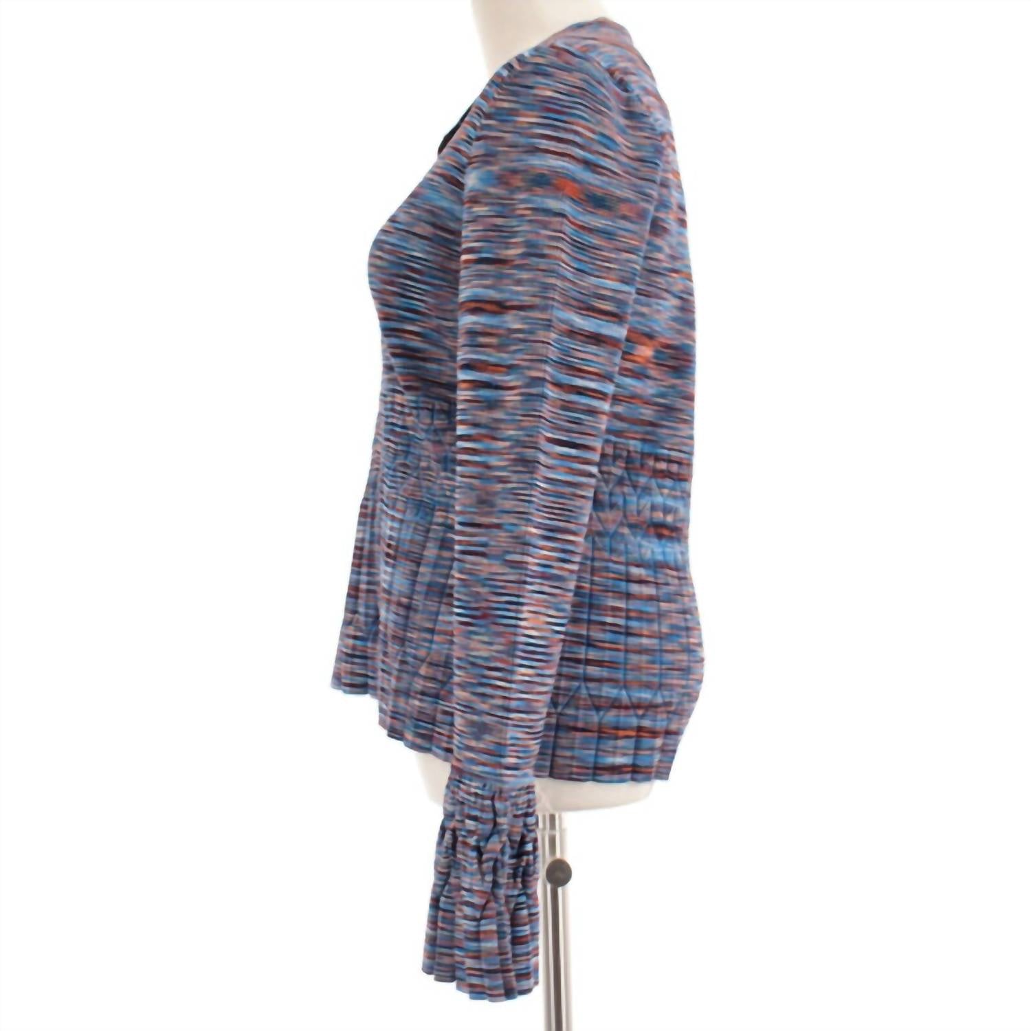 JONATHAN SIMKHAI WOMEN'S CAICOS SWEATER in blue multi - women's cardigan - view 5