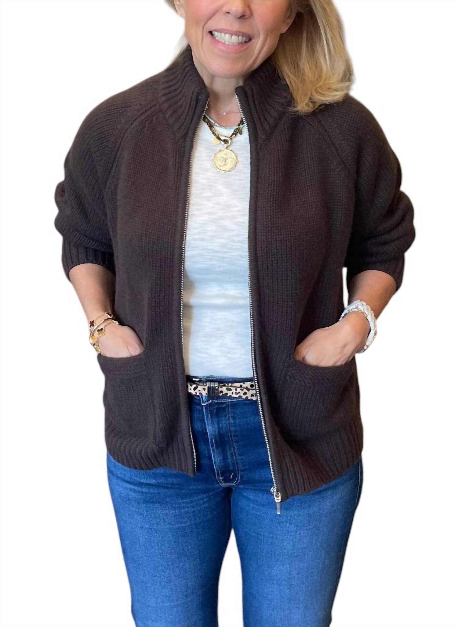 Simone Bruns - Gia Cardigan With Front Pockets