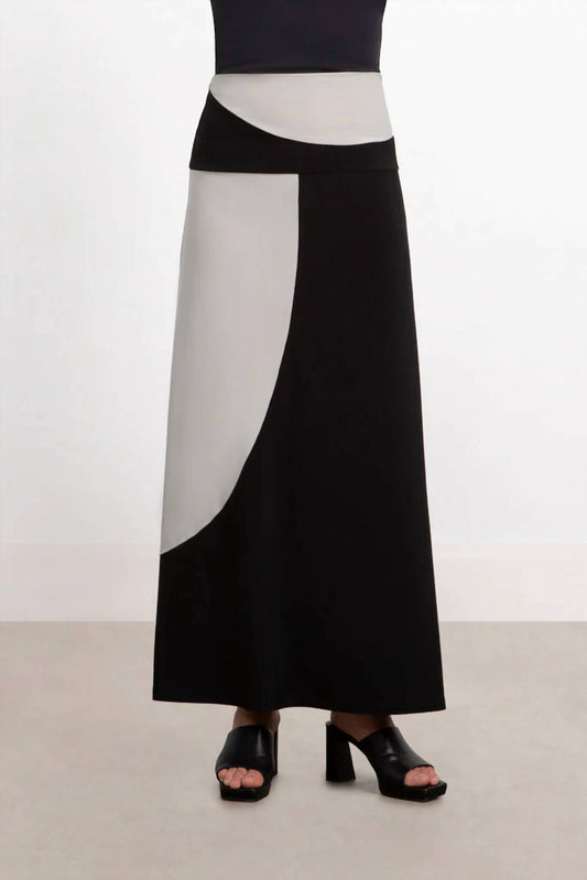 Sympli - Colour Block A-line Skirt
