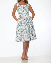 Orchid Bloom - Floral Swing Dress