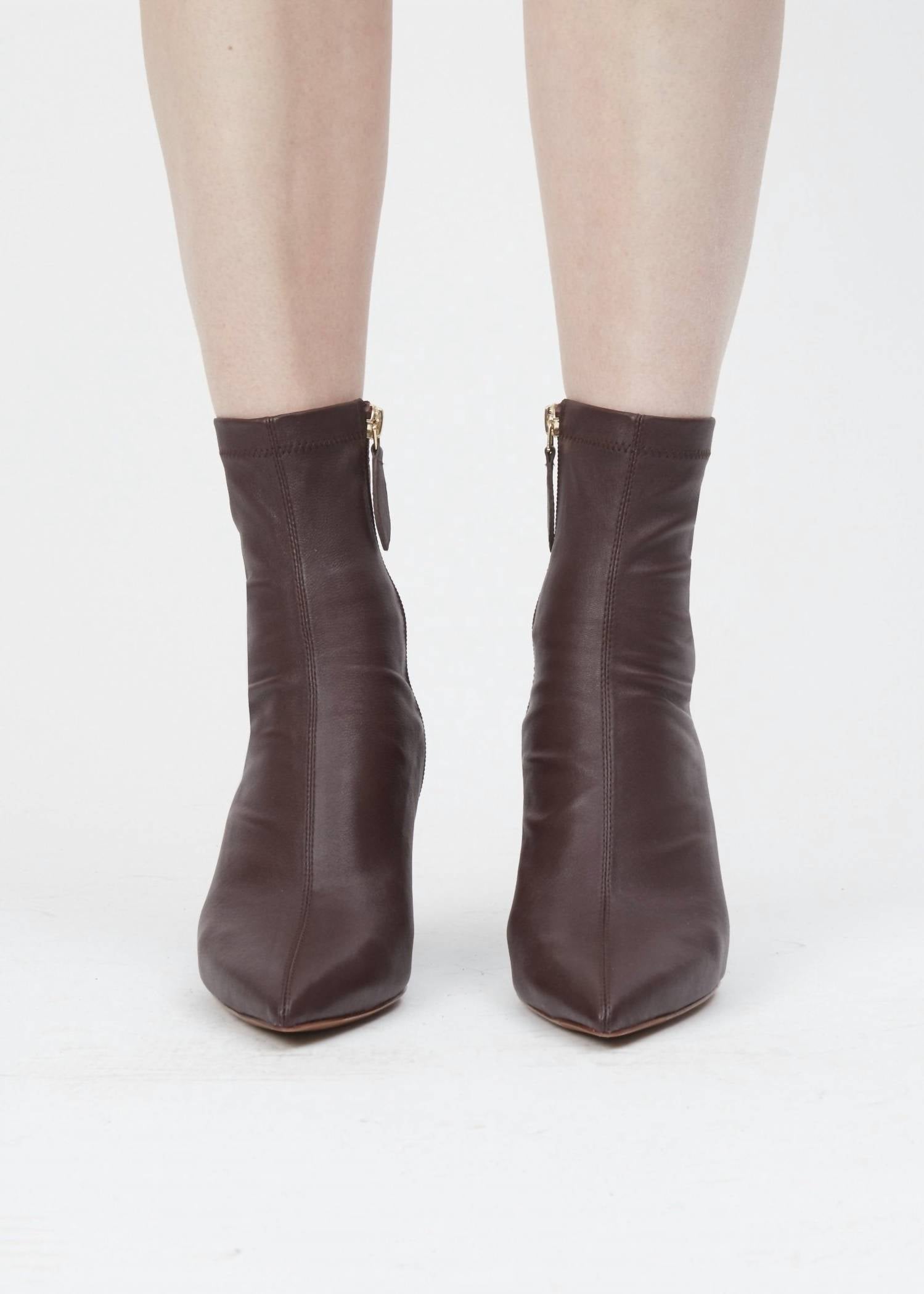 Rag & Bone Women's Mercer Leather Ankle Boots in bordeaux - women's shoe - view 5