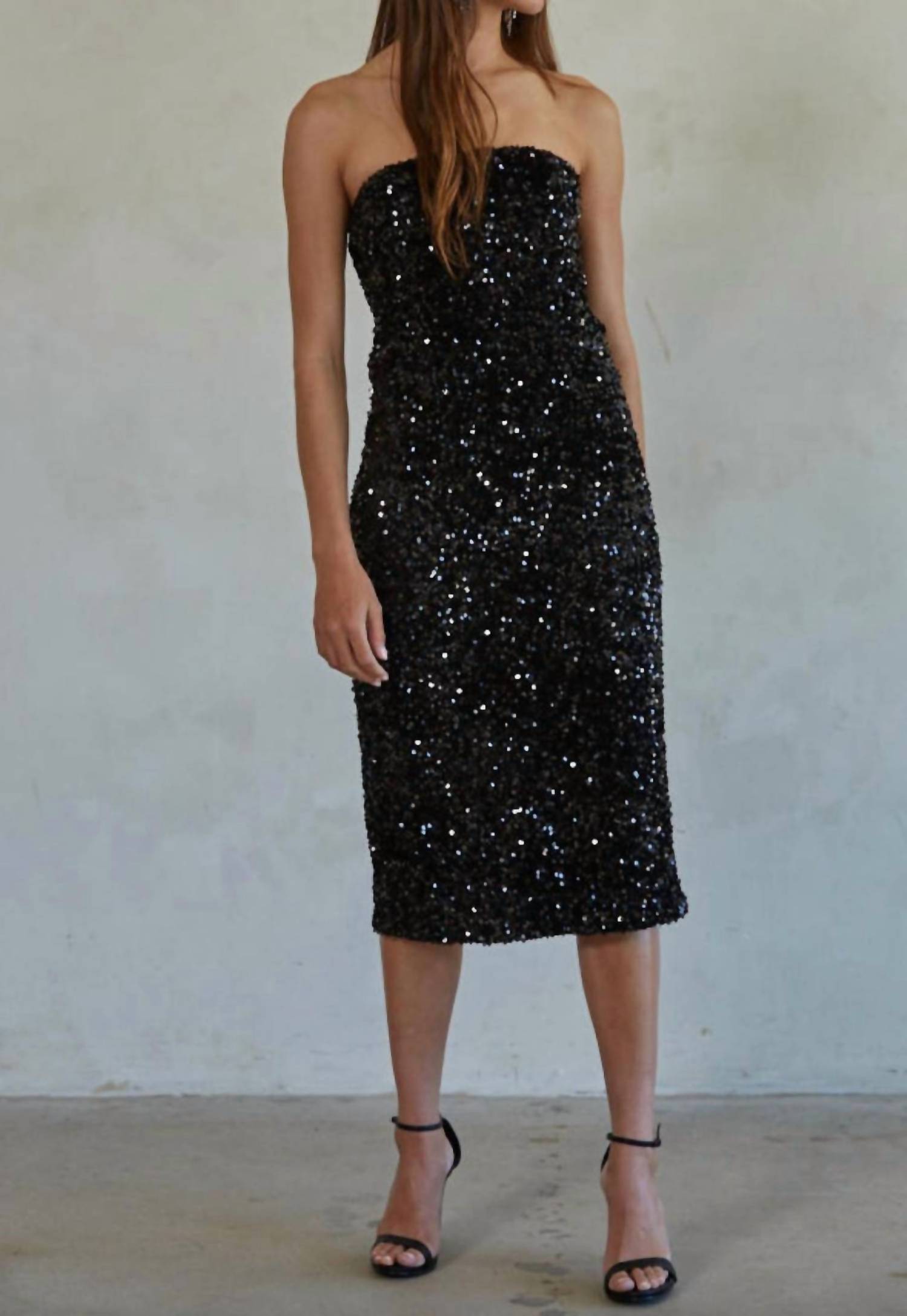 By Together - Like Lovers Sequin Strapless Dress