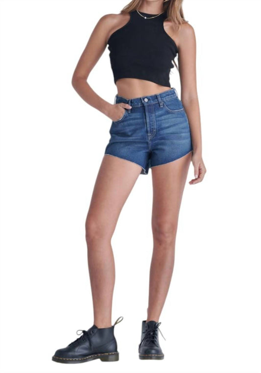 Hidden - MOM SLANTED HEM SHORT