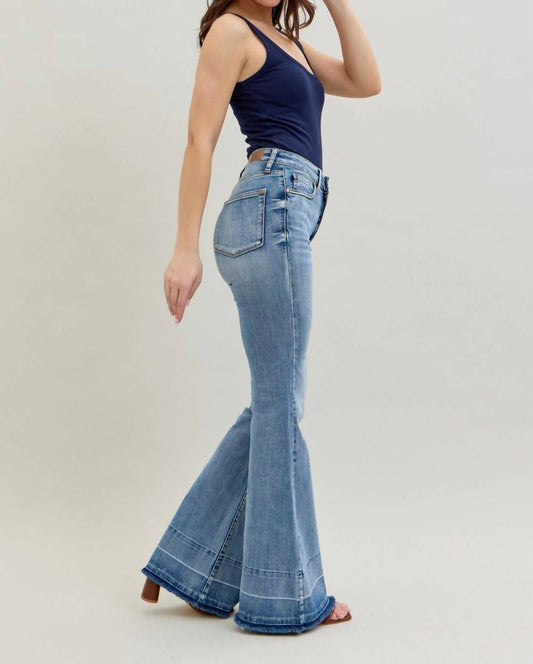 Judy Blue - High Waist Tummy Control Release Hem Flare Jeans