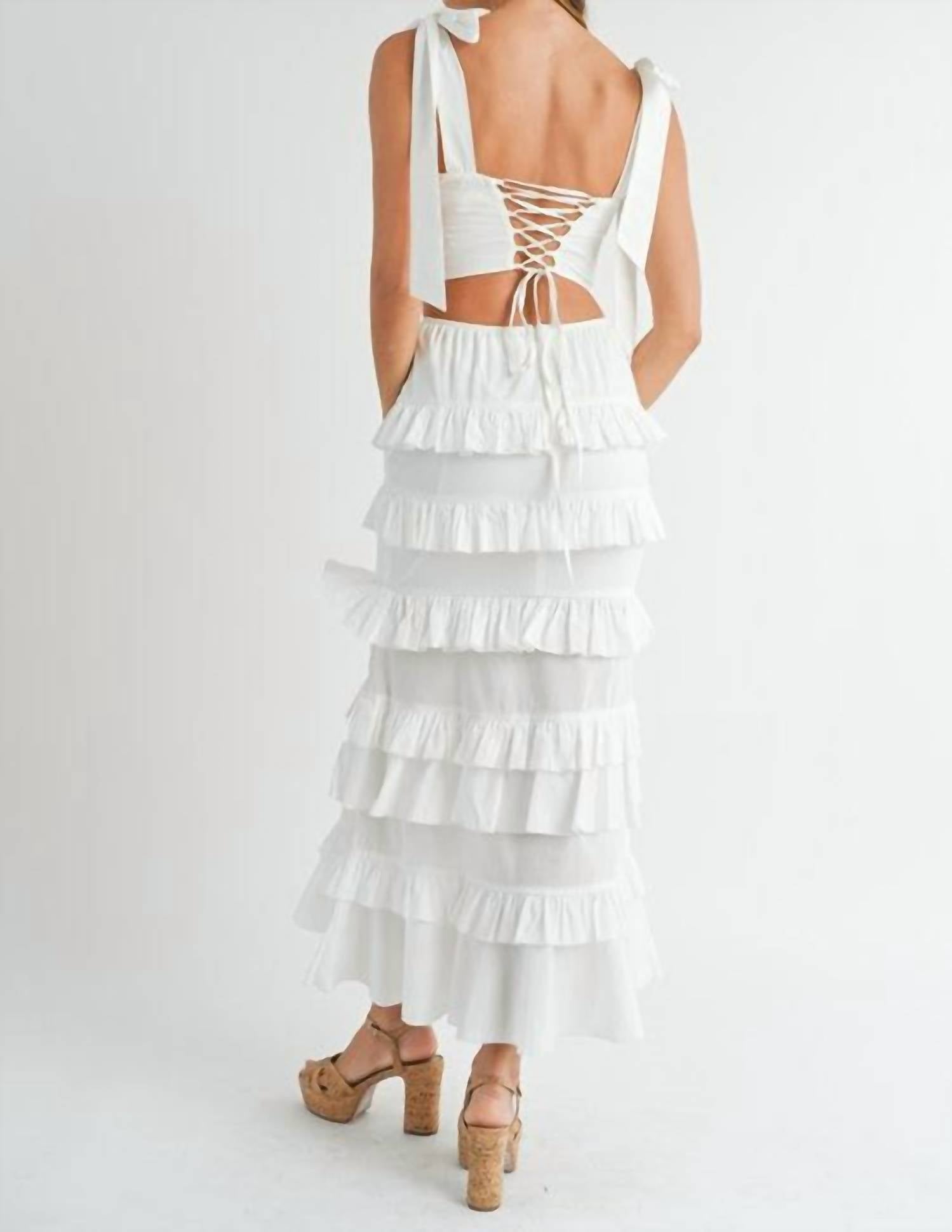 Mable - Tiered Ruffle Maxi Skirt Set