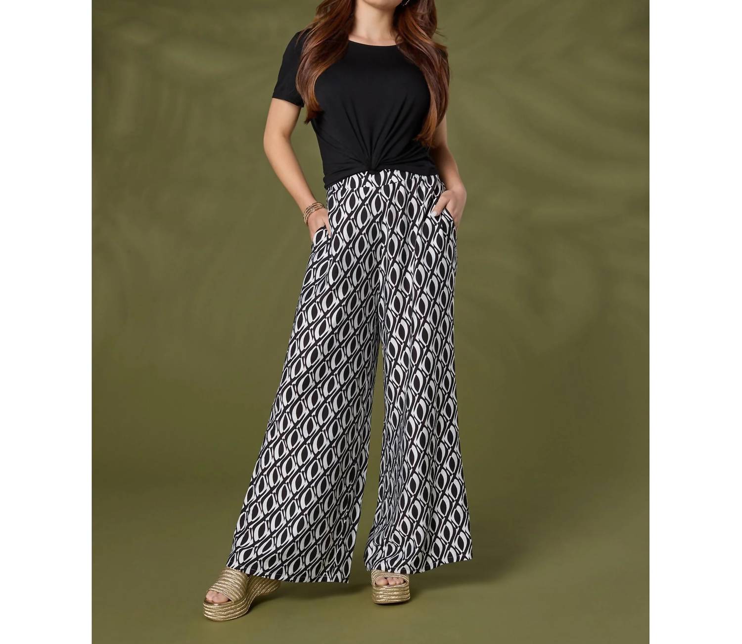 Coco + Carmen - Dinara Flowy Pant with Cinched Waist