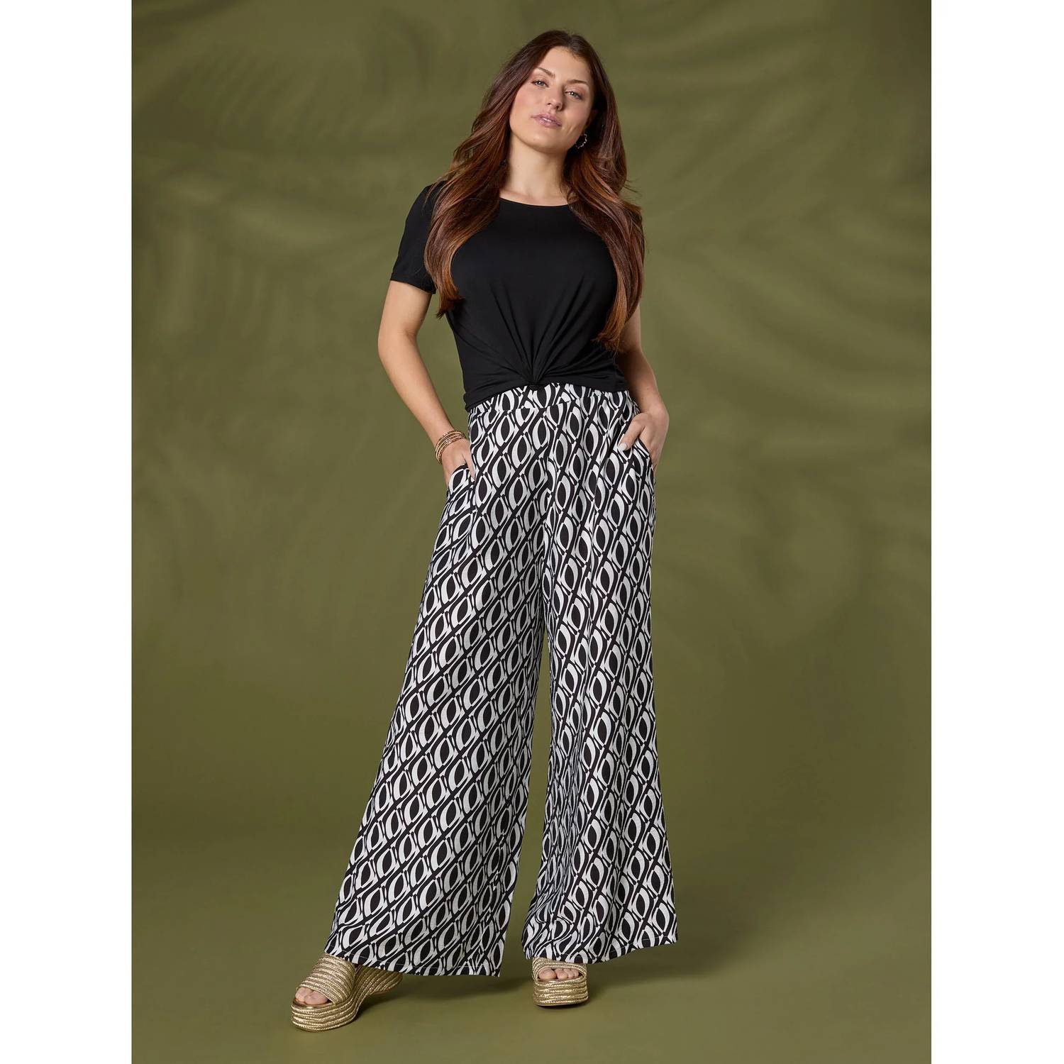 Coco + Carmen - Dinara Flowy Pant with Cinched Waist