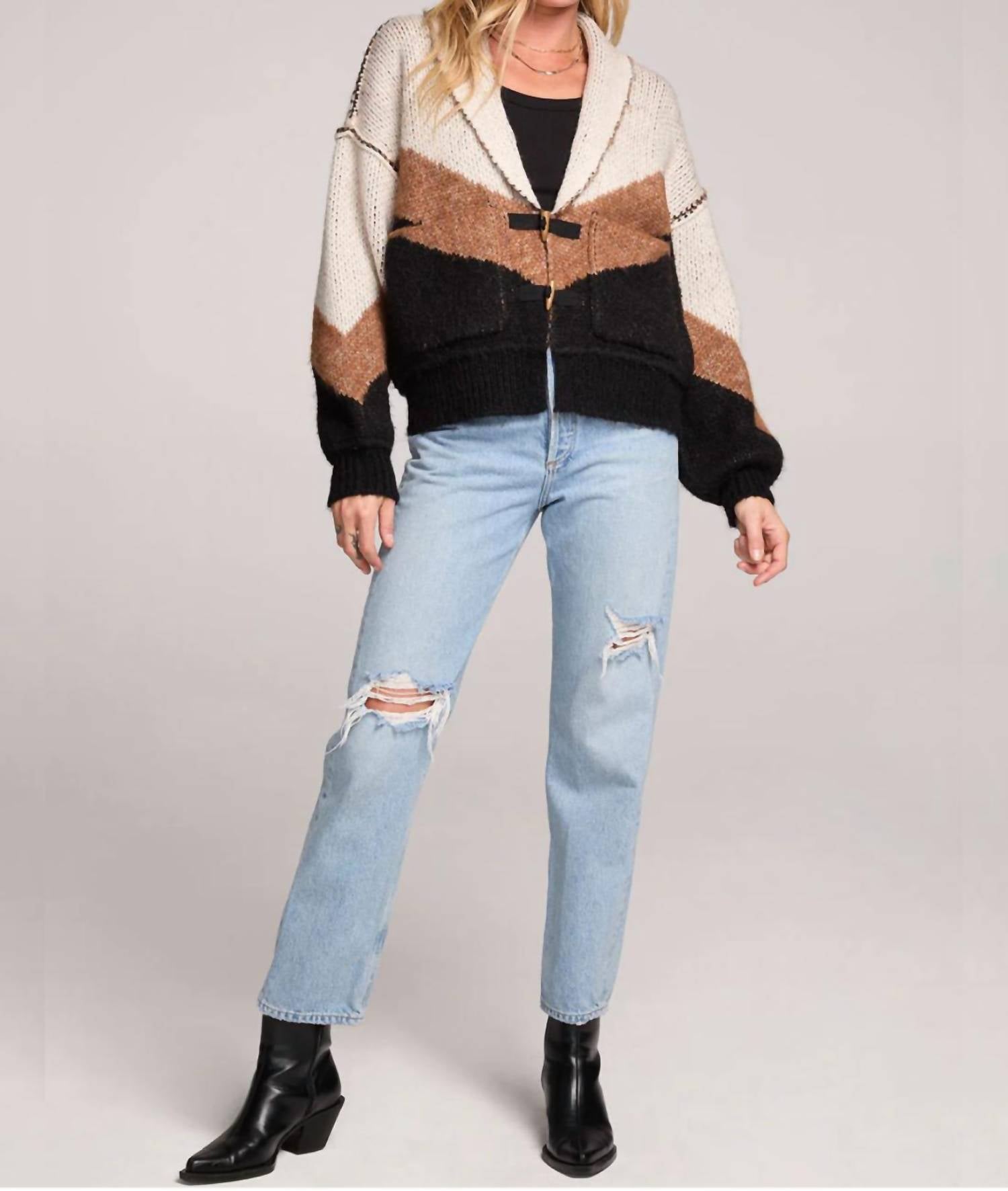 Saltwater Luxe - Cain Color Block Sweater